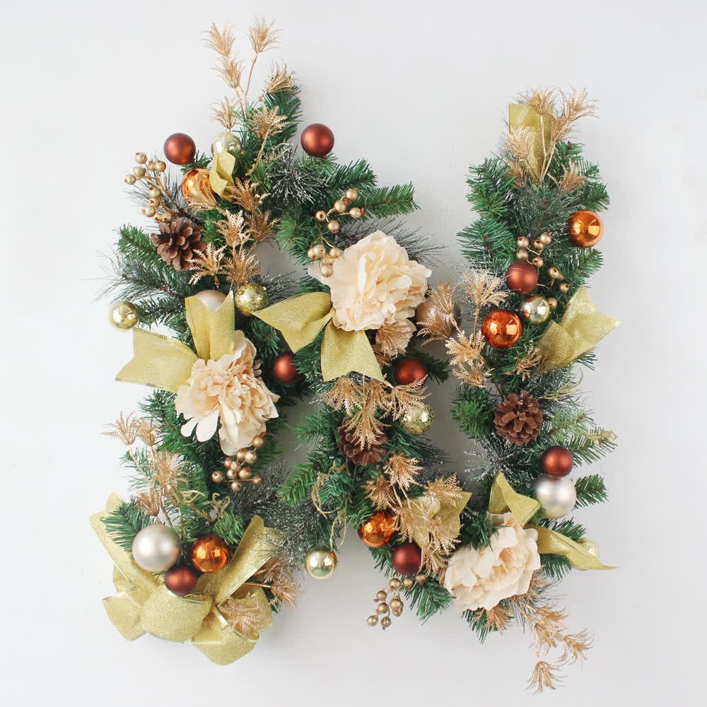 Guirlande de Noël en rotin artificiel