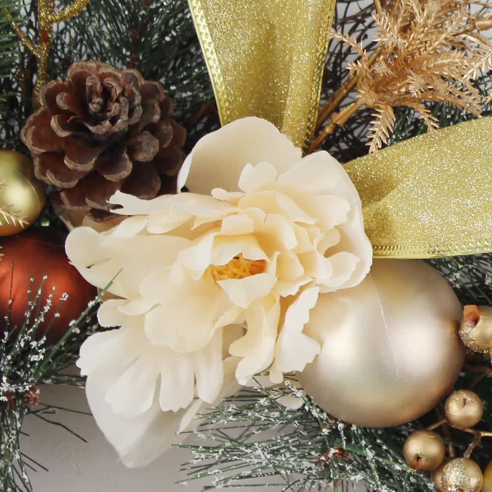 Guirlande de Noël en rotin artificiel