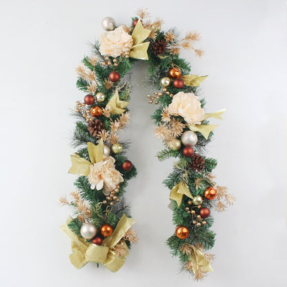 Guirlande de Noël en rotin artificiel