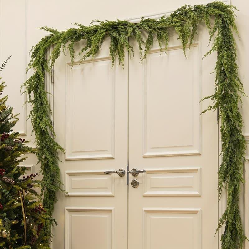 Guirlande de pin de Norfolk, décoration de Noël pour la maison
