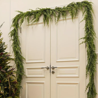 Guirlande de pin de Norfolk, décoration de Noël pour la maison