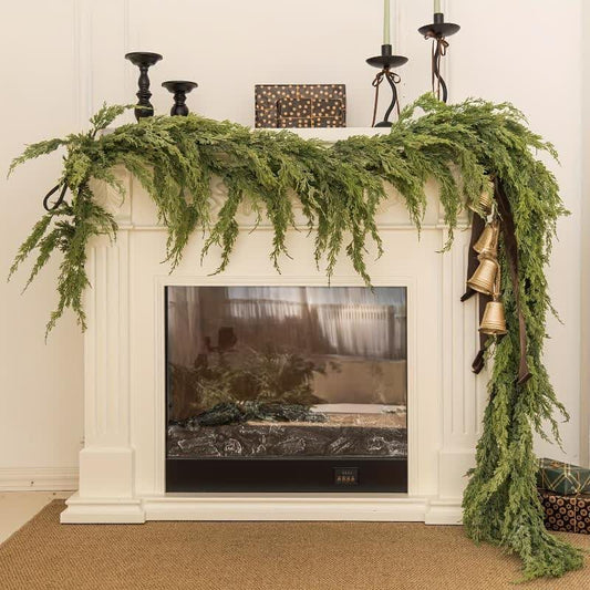 Guirlande de pin de Norfolk, décoration de Noël pour la maison
