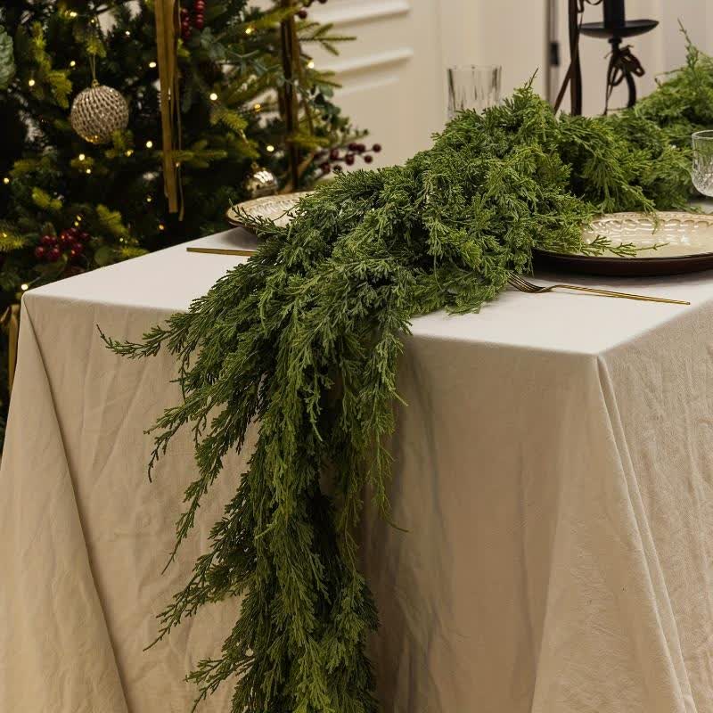 Guirlande de pin de Norfolk, décoration de Noël pour la maison