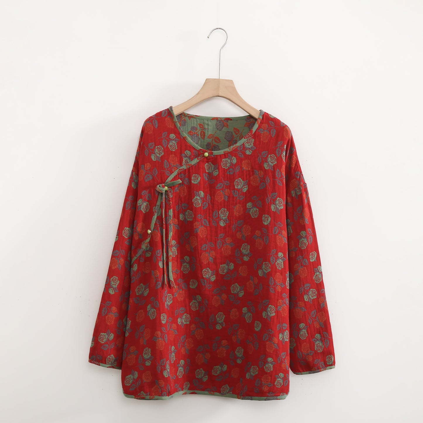 Ensemble pyjama en coton rose doux en grande taille