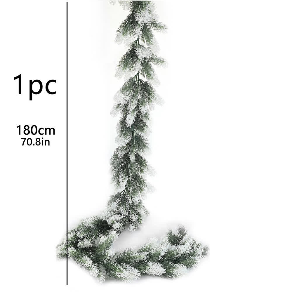 Guirlande artificielle en aiguilles de pin, décoration de Noël
