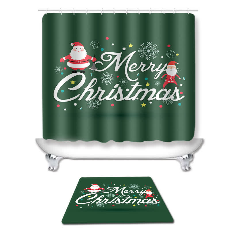 Ensemble de tapis de douche Joyeux Noël