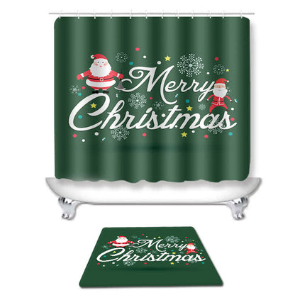 Ensemble de tapis de douche Joyeux Noël