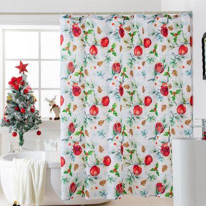 Rideau de douche anti-moisissure avec motif de Noël