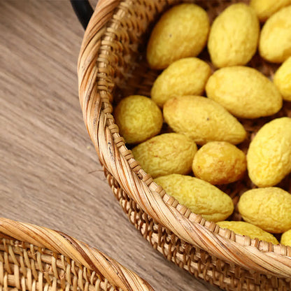 Panier de rangement en rotin tressé pour le bureau