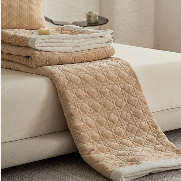 Couverture douce avec structure en losange