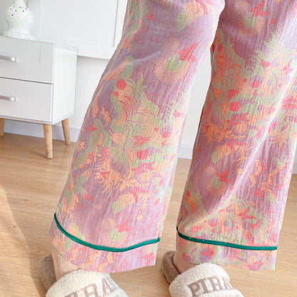 Ensemble pyjama en gaze de coton léger grande taille