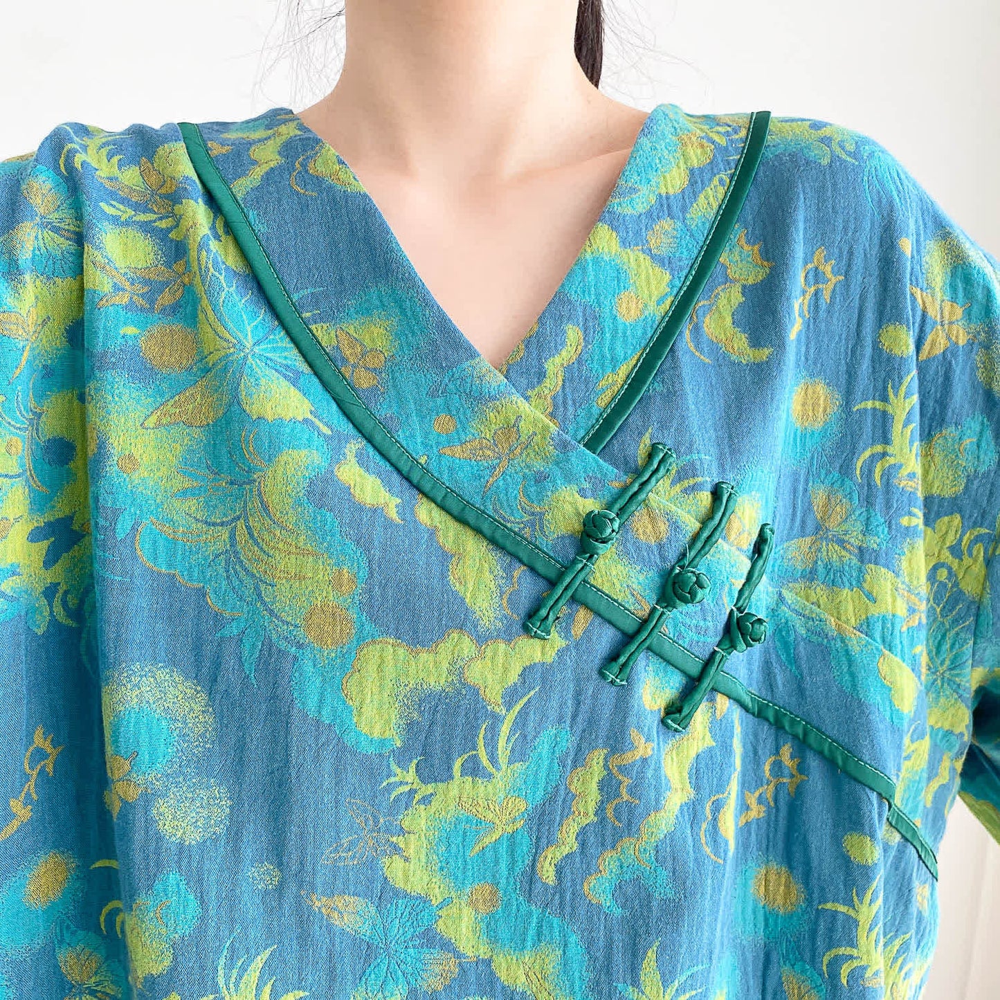 Ensemble pyjama en gaze de coton léger grande taille