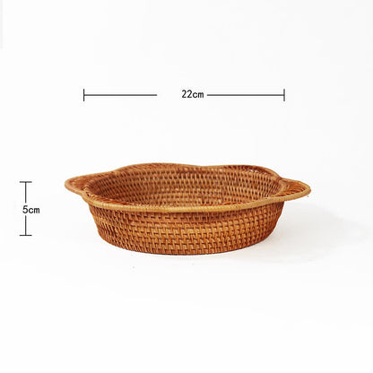 Panier de rangement en rotin tressé pour fruits et pain