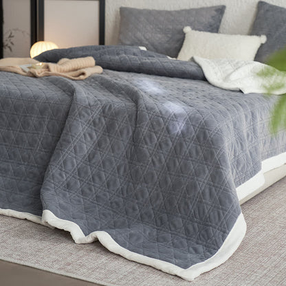 Couverture douce avec structure en losange