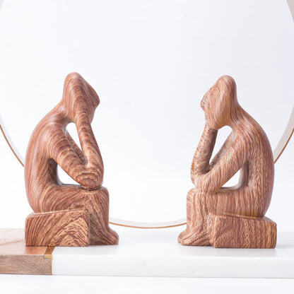 Statue créative avec menton, décoration d'intérieur