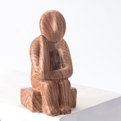 Statue créative avec menton, décoration d'intérieur