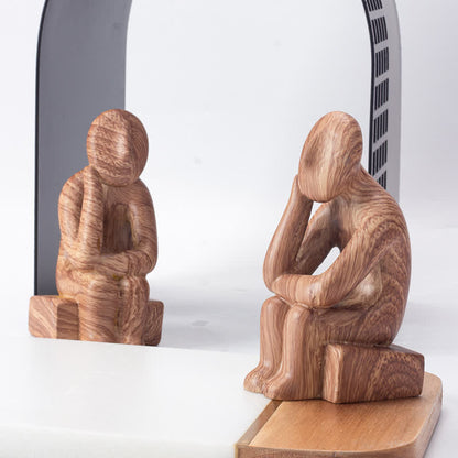 Statue créative avec menton, décoration d'intérieur