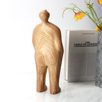 Ornement décoratif créatif en forme de grain de bois
