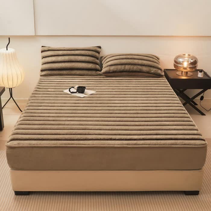 Drap-housse d'hiver moderne et chaud en polaire