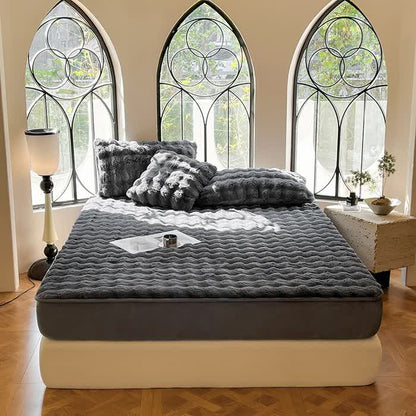 Drap-housse en polaire simple, doux et respirant
