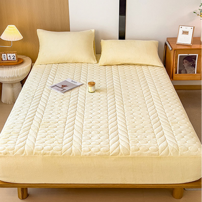 Drap-housse simple en polaire avec épis de blé