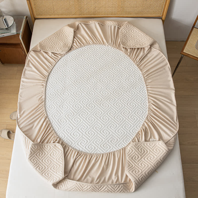 Drap-housse épais et imperméable au style simple
