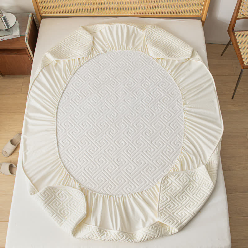 Drap-housse épais et imperméable au style simple