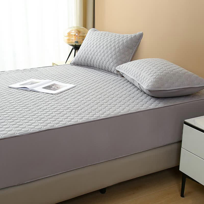 Drap-housse imperméable, simple et uni