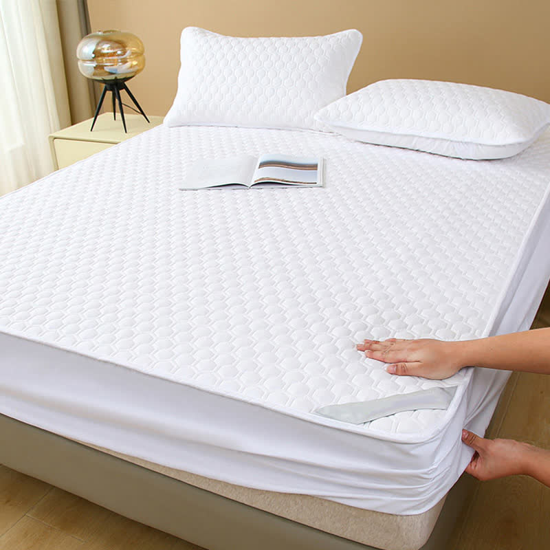 Drap-housse imperméable, simple et uni