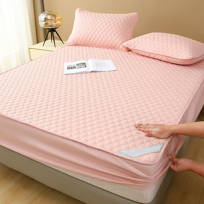Drap-housse imperméable, simple et uni