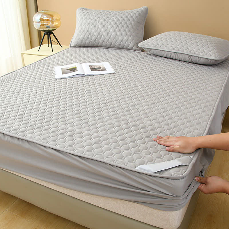 Drap-housse imperméable, simple et uni