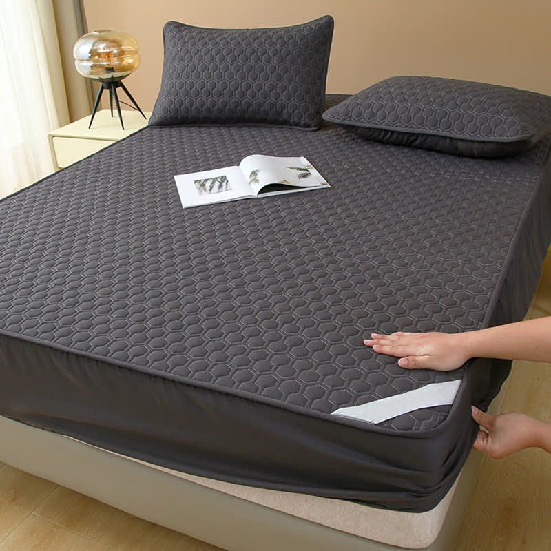 Drap-housse imperméable, simple et uni