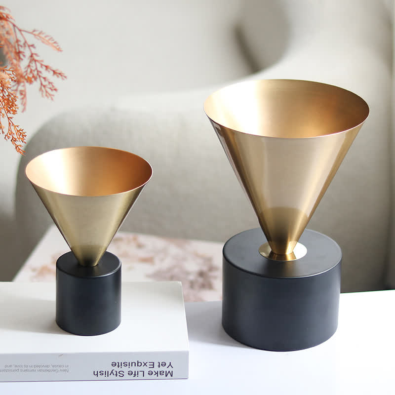 Ornements de vase créatifs en forme de trompette