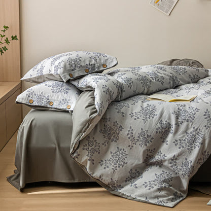 Parure de lit en gaze de coton à trois couches (4 pièces)