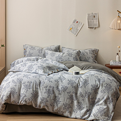 Parure de lit en gaze de coton à trois couches (4 pièces)