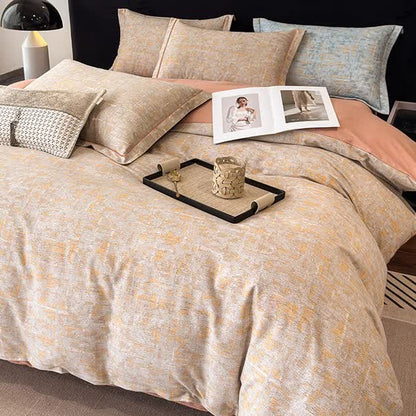 Parure de lit de style simple en coton brossé (4 pièces)