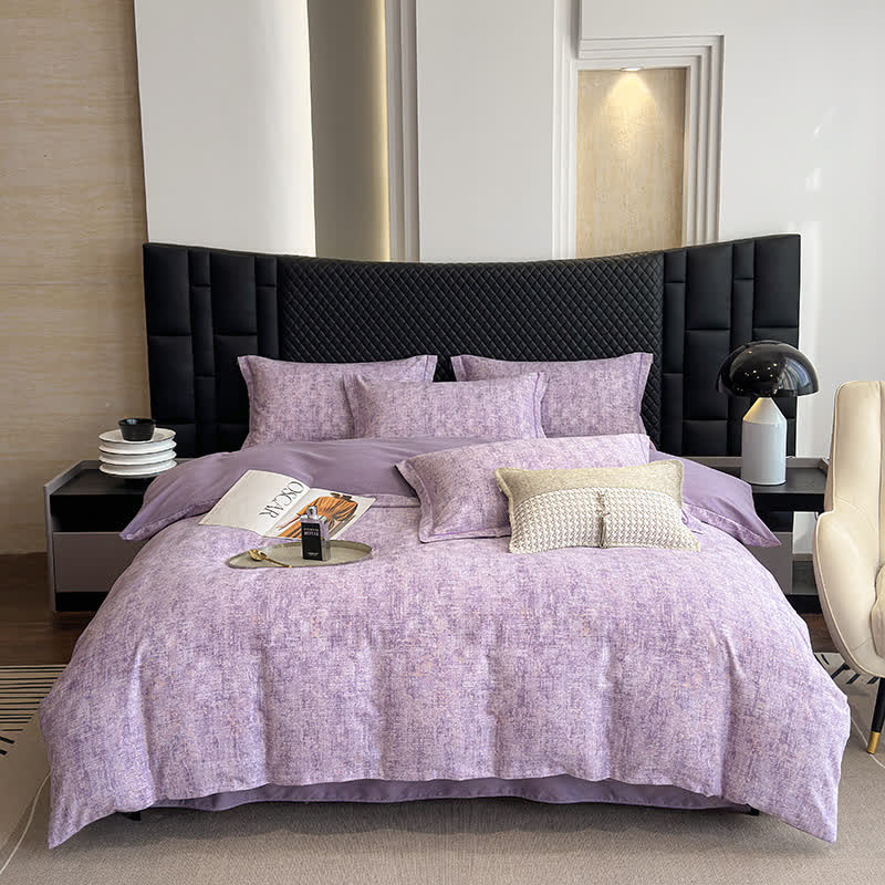 Parure de lit de style simple en coton brossé (4 pièces)