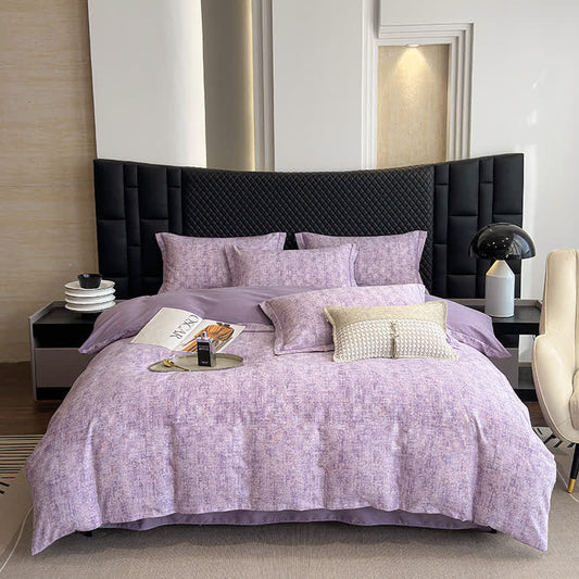 Parure de lit de style simple en coton brossé (4 pièces)