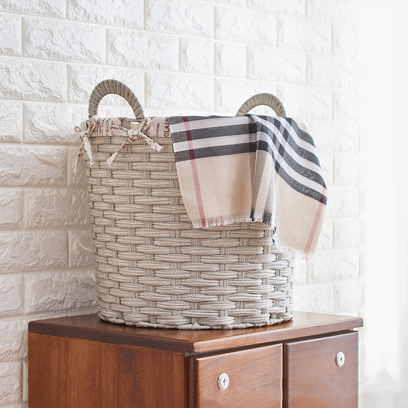 Panier à linge en rotin au style simple