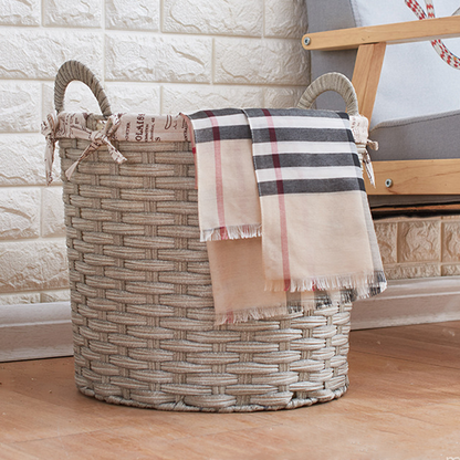 Panier à linge en rotin au style simple