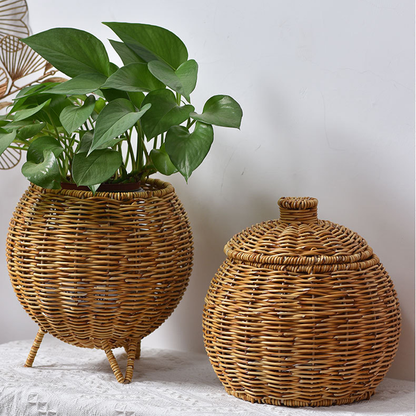 Panier de table tissé à la main