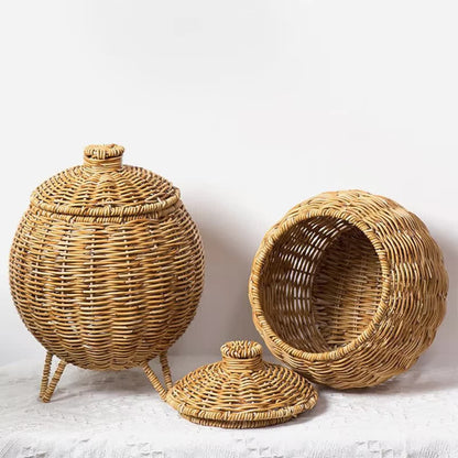 Panier de table tissé à la main