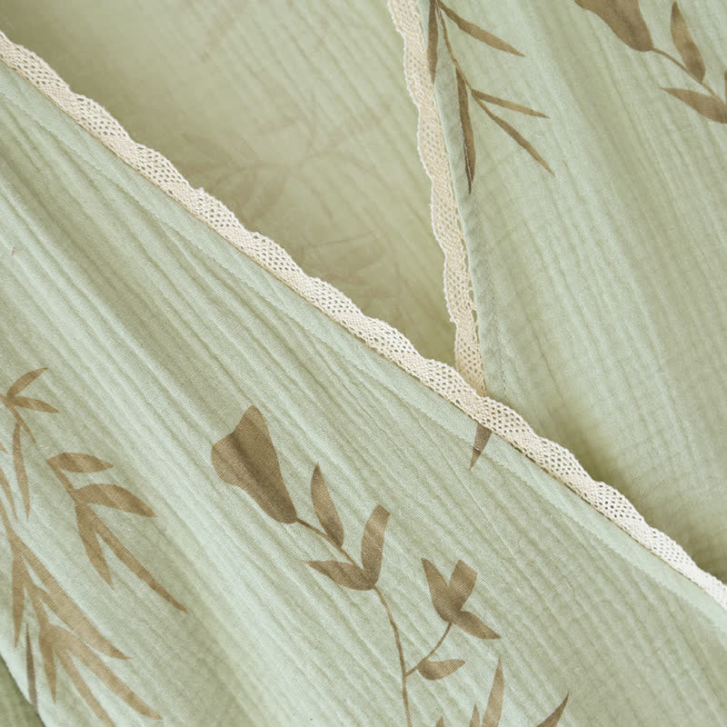 Ensemble de nuit country en gaze de coton et bambou - image 3