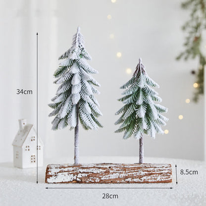 Décoration d'intérieur pour sapin de Noël avec de la neige en spray