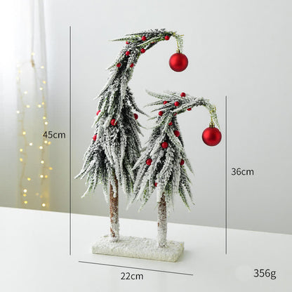 Décoration de Noël pour le bureau avec un cou tordu