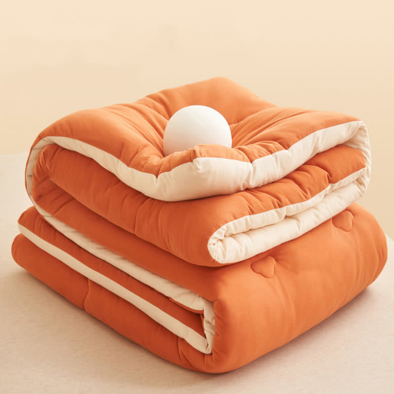 Couette chaude et moelleuse au style simple