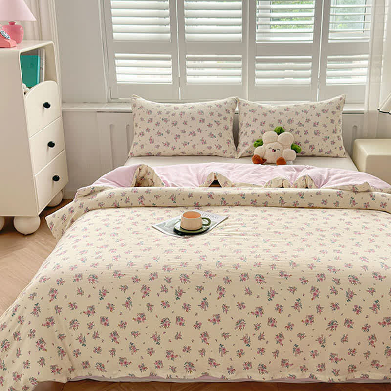 Housse de couette avec couette de style campagnard