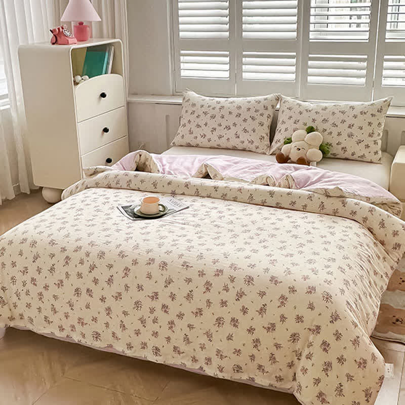 Housse de couette avec couette de style campagnard