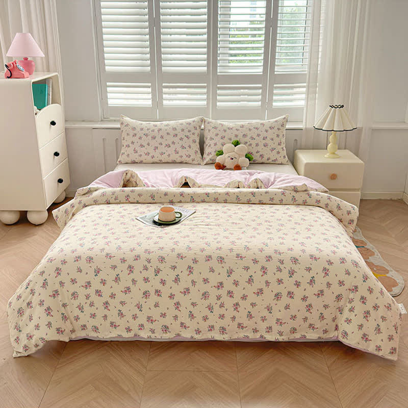 Housse de couette avec couette de style campagnard