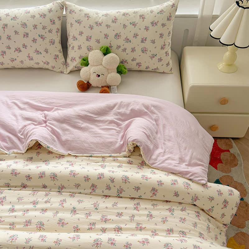Housse de couette avec couette de style campagnard